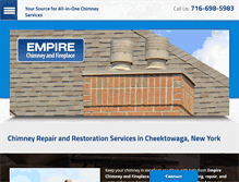 Tablet Screenshot of empirechimneyandfireplace.com